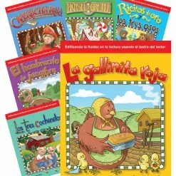Discount 🔥 Teacher Created Materials Reader's Theater: Folk & Fairy Tales Spanish Set, Grades K To 1, Set Of 8 🎁