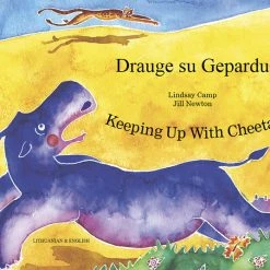 Flash Sale 🎁 Mantra Lingua Keeping Up With Cheetah, English And Lithuanian Bilingual Book 🥰