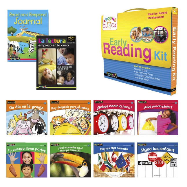 New π NewMark Learning Around The Clock Family Involvement Kit, Levels D-E, Spanish π― 1 New π NewMark Learning Around The Clock Family Involvement Kit, Levels D-E, Spanish π―