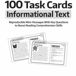 Flash Sale 🔔 Scholastic 100 Task Cards: Informational Text, Grades 4 To 6 ❤️ -books shop 1591707 H ecommfullsize