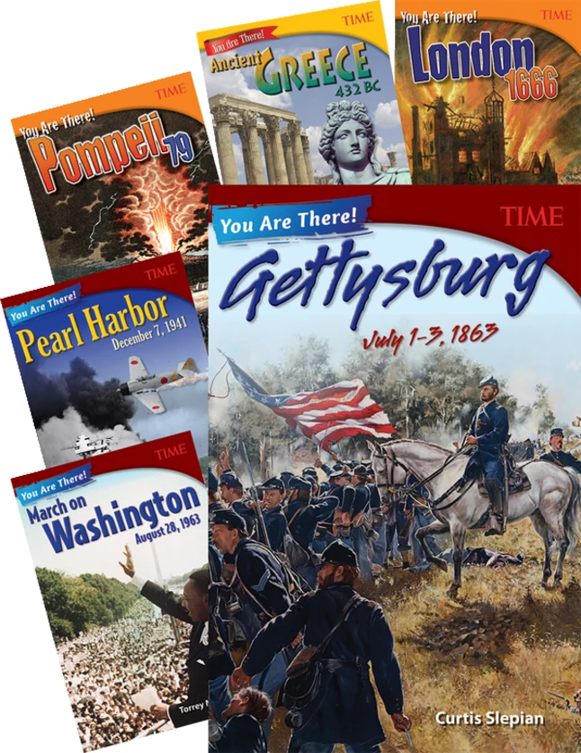 Coupon ⌛ Teacher Created Materials TIME You Are There Books, Set Of 9, Grades 6 To 8 ✨ 1 Coupon ⌛ Teacher Created Materials TIME You Are There Books, Set Of 9, Grades 6 To 8 ✨