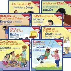 Promo ⭐ Free Spirit Learning To Get Along Series Paperback Bilingual, Set Of 8 ❤️