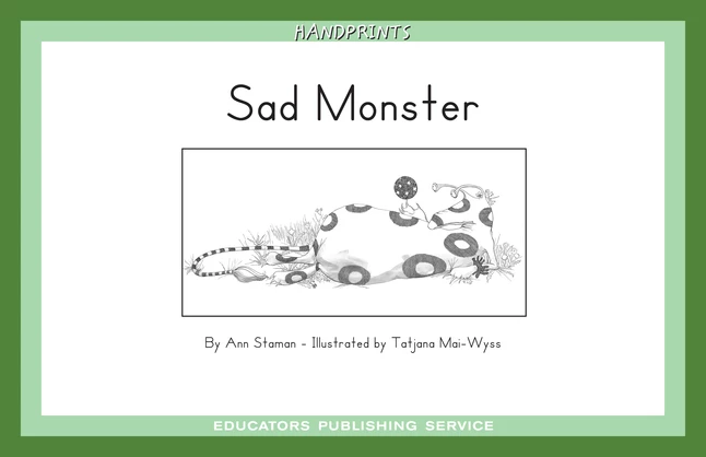 Coupon π Handprints Leveled Reader, Sad Monster, Level E/8, Set D1, Pack Of 6 π 1 Coupon π Handprints Leveled Reader, Sad Monster, Level E/8, Set D1, Pack Of 6 π